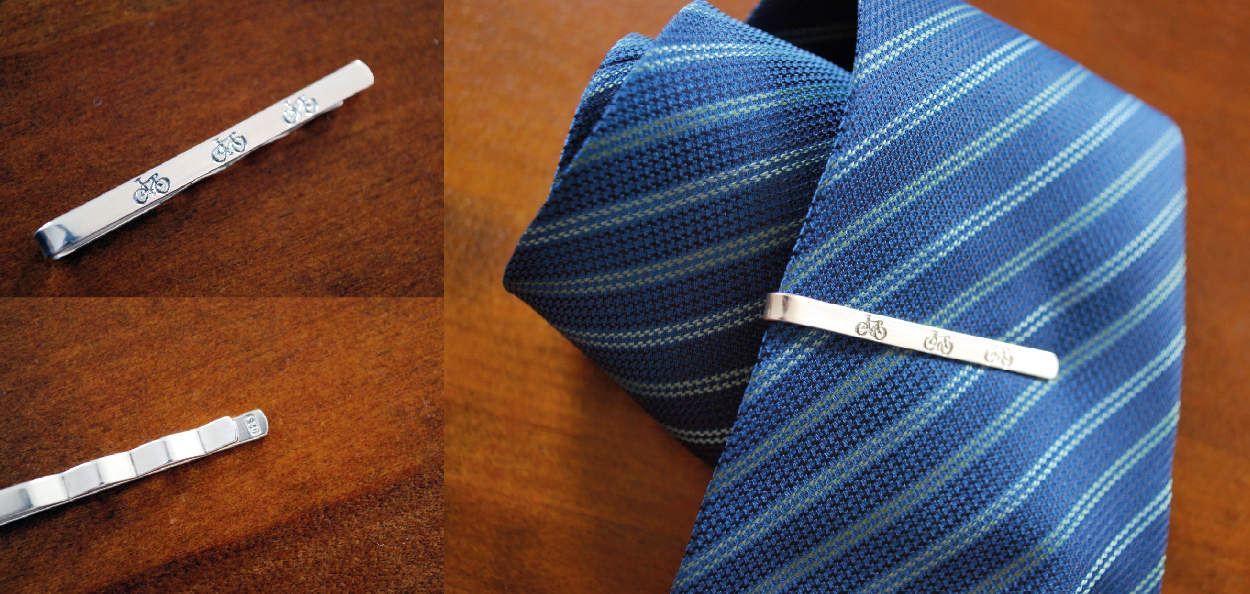 Tie Clips by Cycling Souvenirs