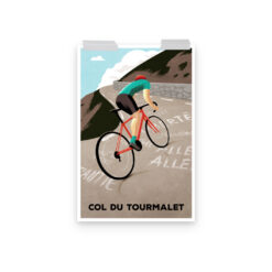 Col du Tourmalet Cycling Print