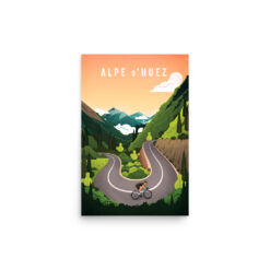 Alpe d’Huez Cycling Print