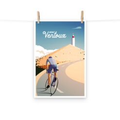 Mont Ventoux Cycling Print