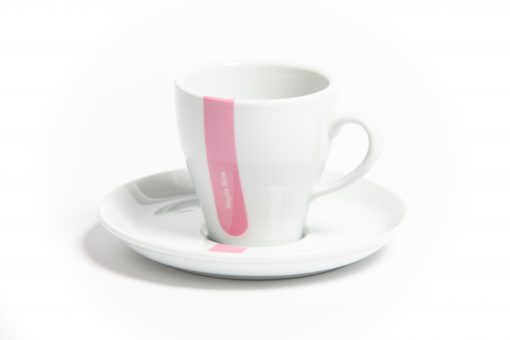 pink jersey cappuccino cup