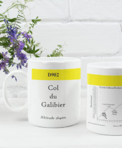 col du galibier famous climbs mug