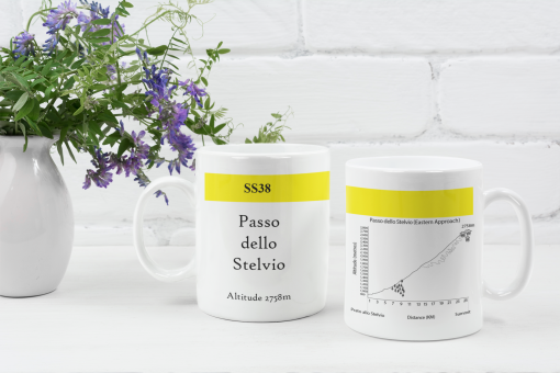 Passo Dello Stelvio famous climbs mug
