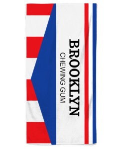 brooklyn chewing gum beach towel