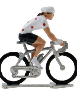 female mini cyclist polka dot