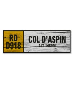 col d'aspin wall sign