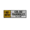 col du tourmalet wall sign
