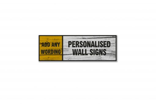personalised wall sign