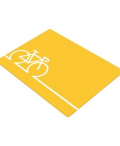 yellow bike cutting board