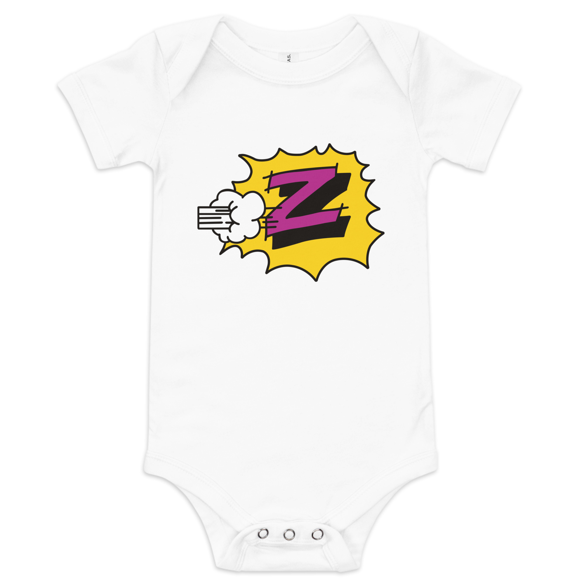 Z Retro Cycling Baby Onesie