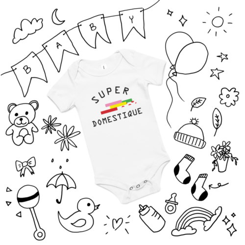 Super Domestique Baby Onesie - Image 3